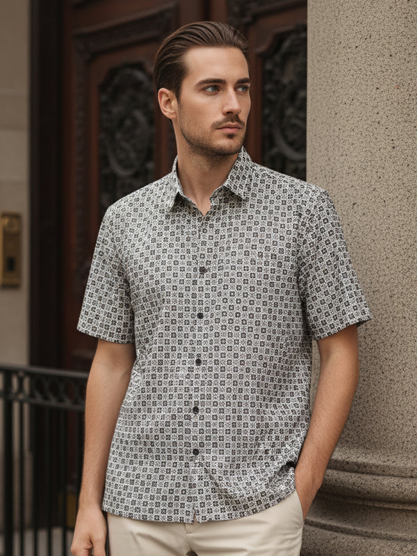 RADEN SHORT SLEEVE SHIRT (PURE WHITE)